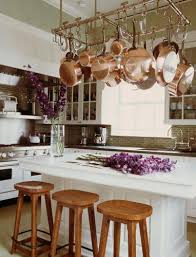 dream kitchen with pot rack